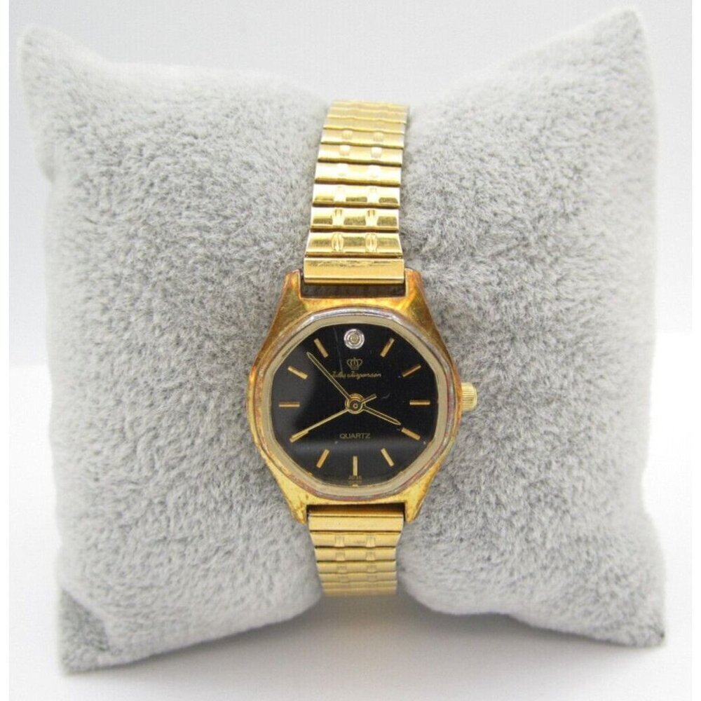 Women Jules Jurgensen‎ Quartz WR Analog 21mm Round Watch (H345) "New Battery"